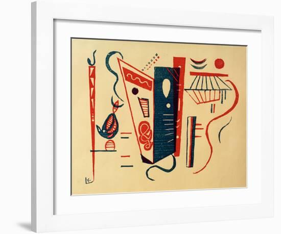 Woodcut for 20th Century, 1939-Wassily Kandinsky-Framed Giclee Print