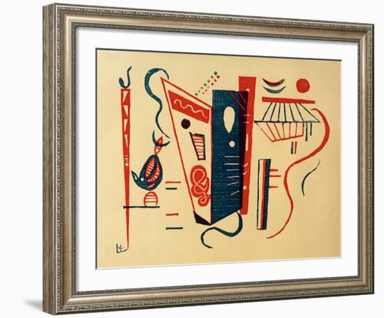 Woodcut for 20th Century, 1939-Wassily Kandinsky-Framed Giclee Print