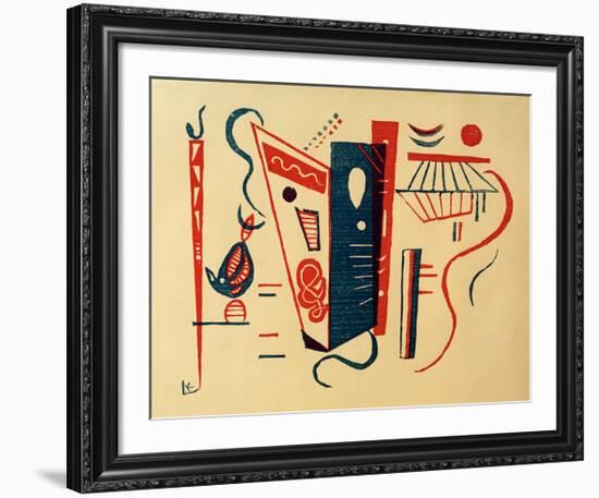 Woodcut for 20th Century, 1939-Wassily Kandinsky-Framed Giclee Print