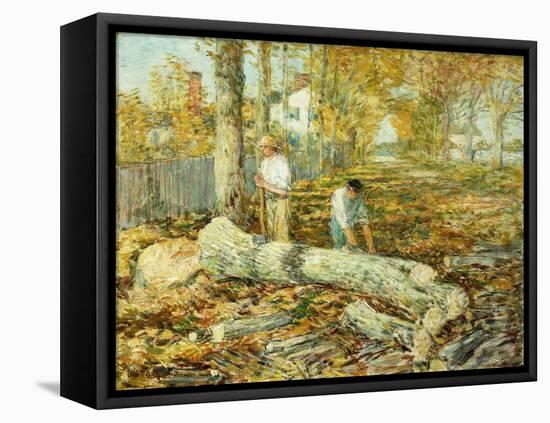 Woodcutters (The Old Elm)-Childe Hassam-Framed Premier Image Canvas