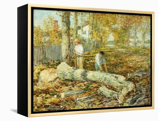 Woodcutters (The Old Elm)-Childe Hassam-Framed Premier Image Canvas