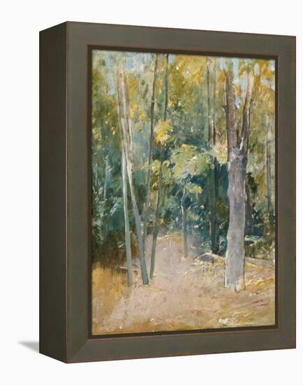 Wooded Interior-Eugène Boudin-Framed Premier Image Canvas