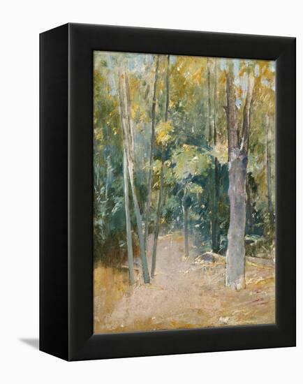 Wooded Interior-Eugène Boudin-Framed Premier Image Canvas