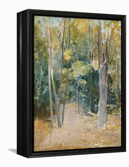 Wooded Interior-Eugène Boudin-Framed Premier Image Canvas