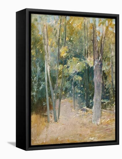 Wooded Interior-Eugène Boudin-Framed Premier Image Canvas