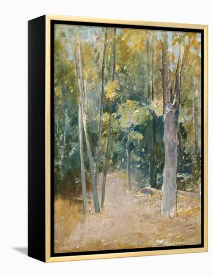 Wooded Interior-Eugène Boudin-Framed Premier Image Canvas