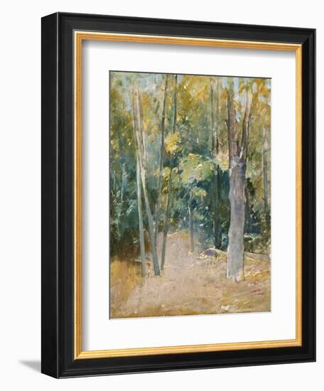 Wooded Interior-Eugène Boudin-Framed Giclee Print