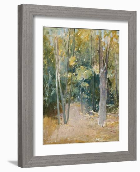 Wooded Interior-Eugène Boudin-Framed Giclee Print