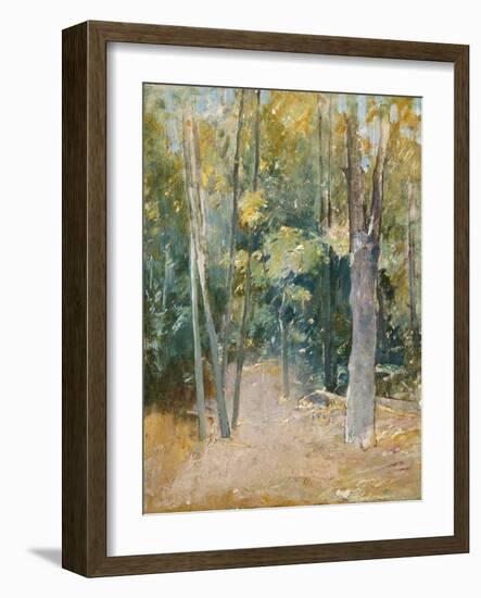 Wooded Interior-Eugène Boudin-Framed Giclee Print