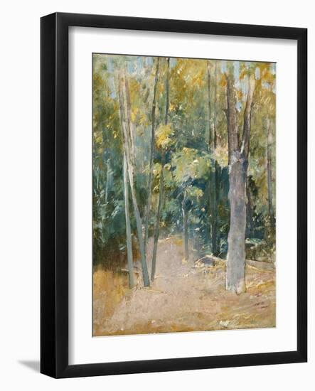 Wooded Interior-Eugène Boudin-Framed Giclee Print