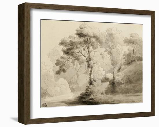 Wooded landscape, 1774-Francis Towne-Framed Giclee Print