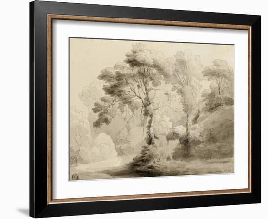 Wooded landscape, 1774-Francis Towne-Framed Giclee Print