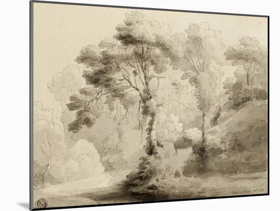 Wooded landscape, 1774-Francis Towne-Mounted Giclee Print