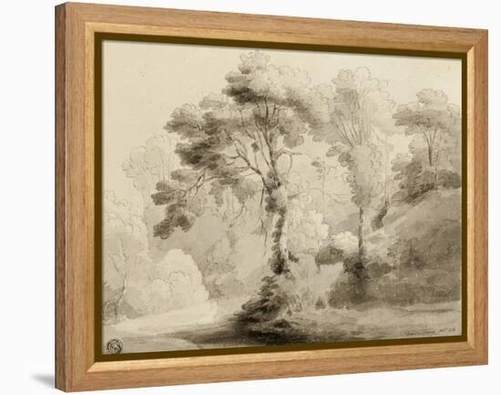 Wooded landscape, 1774-Francis Towne-Framed Premier Image Canvas