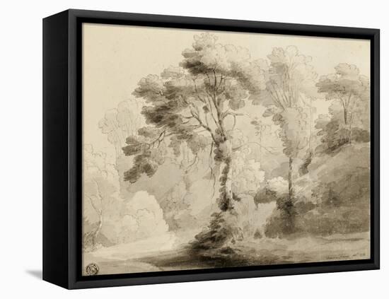 Wooded landscape, 1774-Francis Towne-Framed Premier Image Canvas