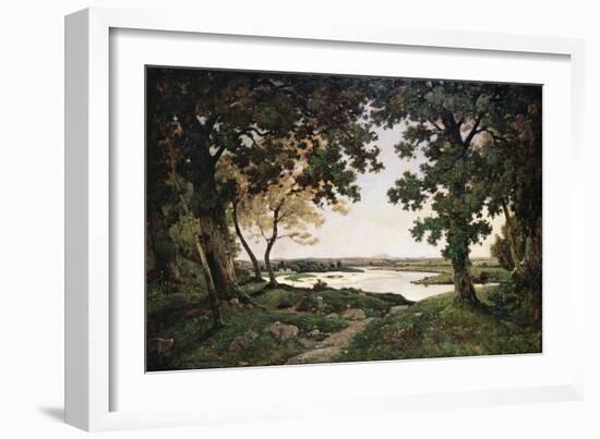 Wooded Landscape with a Sandy River, 1882-Henri-Joseph Harpignies-Framed Giclee Print