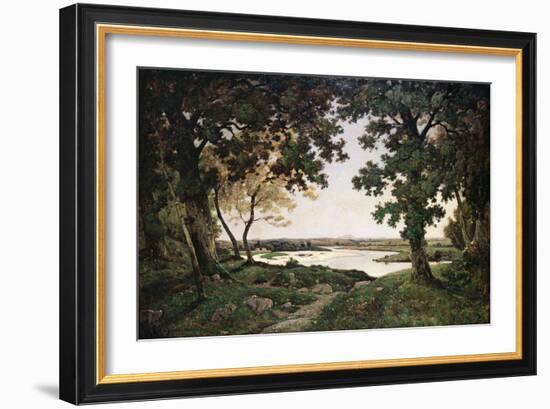 Wooded Landscape with a Sandy River, 1882-Henri-Joseph Harpignies-Framed Giclee Print