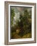 Wooded Landscape with Country House and Two Figures, C.1752-Thomas Gainsborough-Framed Giclee Print