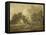 Wooded Landscape with Village Scene, Early 1770-72-Thomas Gainsborough-Framed Premier Image Canvas