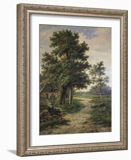 Wooded Landscape-Barend Cornelis Koekkoek-Framed Giclee Print