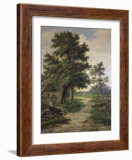 Wooded Landscape-Barend Cornelis Koekkoek-Framed Giclee Print