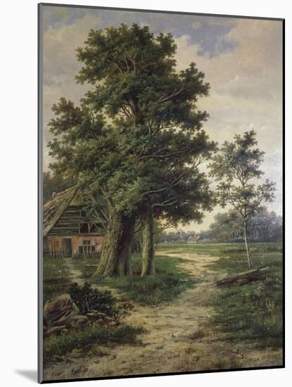 Wooded Landscape-Barend Cornelis Koekkoek-Mounted Giclee Print