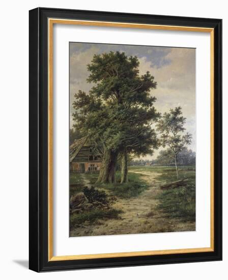 Wooded Landscape-Barend Cornelis Koekkoek-Framed Giclee Print