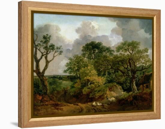 Wooded Landscape-Thomas Gainsborough-Framed Premier Image Canvas