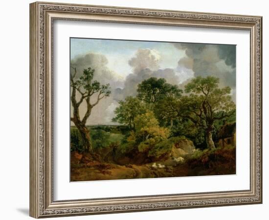 Wooded Landscape-Thomas Gainsborough-Framed Giclee Print