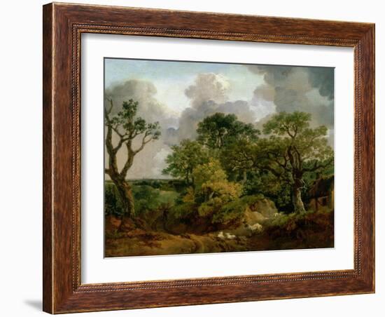 Wooded Landscape-Thomas Gainsborough-Framed Giclee Print