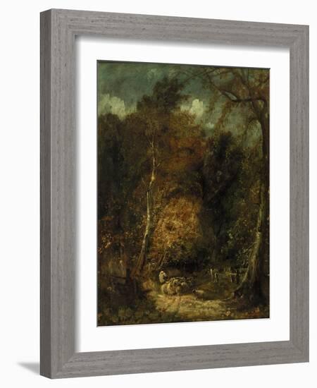 Wooded Landscape-David Cox-Framed Giclee Print