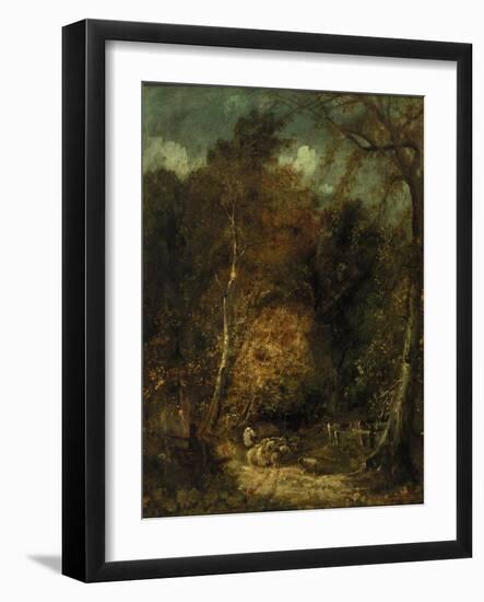 Wooded Landscape-David Cox-Framed Giclee Print