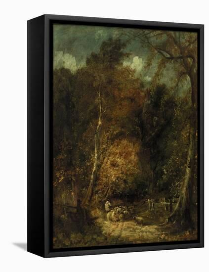 Wooded Landscape-David Cox-Framed Premier Image Canvas