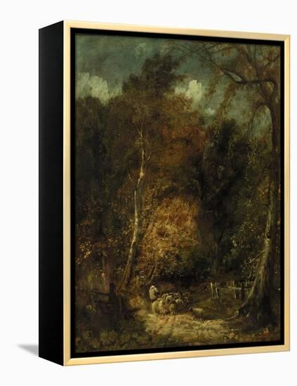 Wooded Landscape-David Cox-Framed Premier Image Canvas