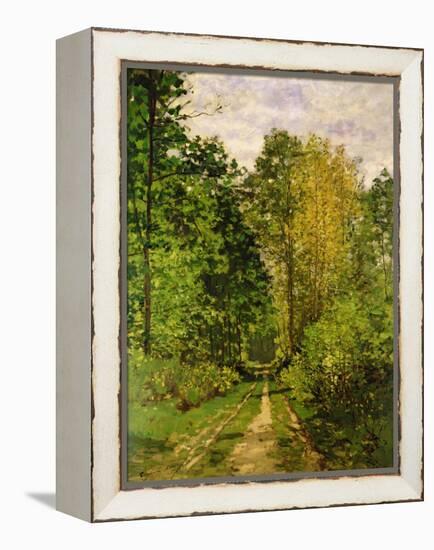 Wooded Path, 1865-Claude Monet-Framed Premier Image Canvas