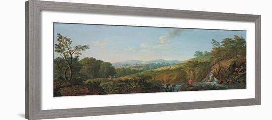 Wooded River Landscape-George the Elder Barret-Framed Giclee Print