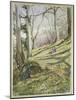 Wooded Slope with Four Figures-John William Inchbold-Mounted Giclee Print