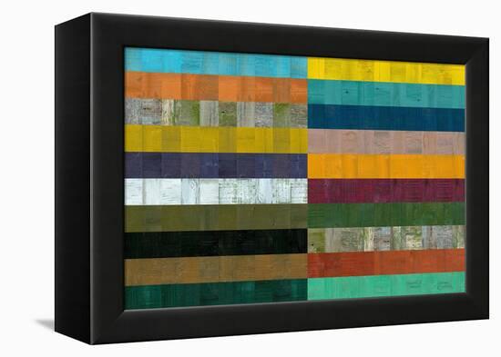 Wooden Abstract VIII-Michelle Calkins-Framed Stretched Canvas