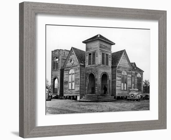 Wooden African American Baptist Church-Charles E^ Steinheimer-Framed Photographic Print