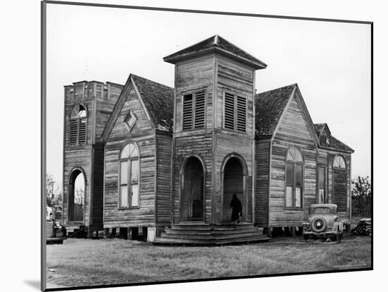 Wooden African American Baptist Church-Charles E^ Steinheimer-Mounted Photographic Print