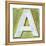 Wooden Alphabet Block, Letter A-donatas1205-Framed Stretched Canvas