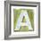 Wooden Alphabet Block, Letter A-donatas1205-Framed Premium Giclee Print