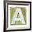 Wooden Alphabet Block, Letter A-donatas1205-Framed Premium Giclee Print