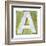 Wooden Alphabet Block, Letter A-donatas1205-Framed Art Print