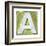 Wooden Alphabet Block, Letter A-donatas1205-Framed Art Print