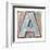 Wooden Alphabet Block, Letter A-donatas1205-Framed Art Print