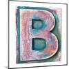 Wooden Alphabet Block, Letter B-donatas1205-Mounted Art Print