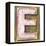 Wooden Alphabet Block, Letter E-donatas1205-Framed Stretched Canvas