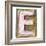 Wooden Alphabet Block, Letter E-donatas1205-Framed Premium Giclee Print