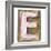 Wooden Alphabet Block, Letter E-donatas1205-Framed Premium Giclee Print